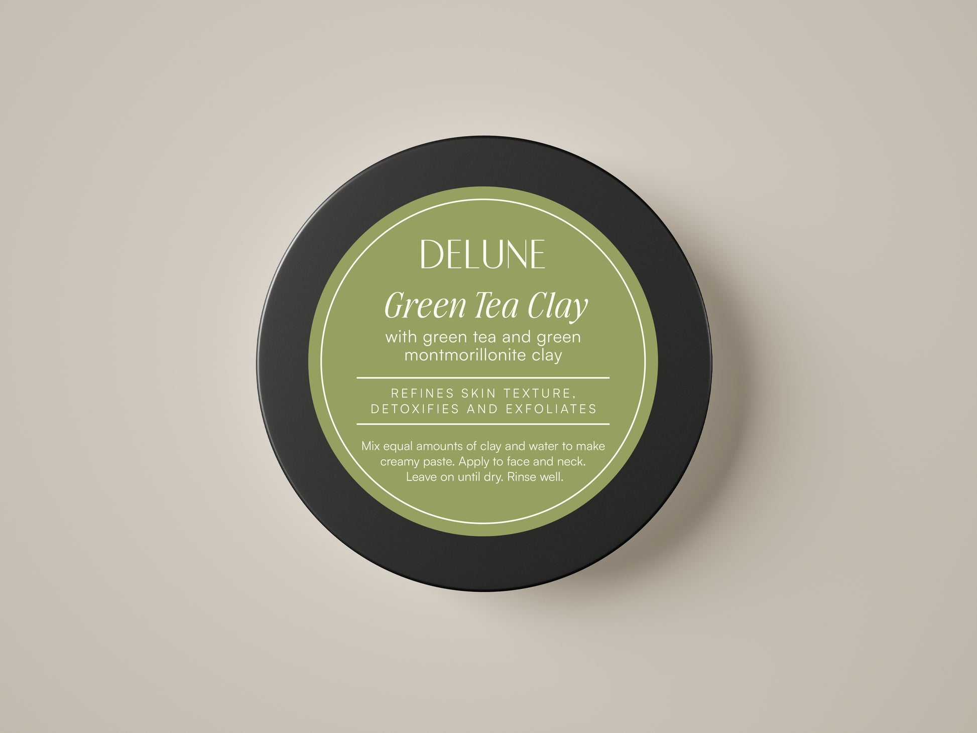 Green Tea Clay Mask - Delune 