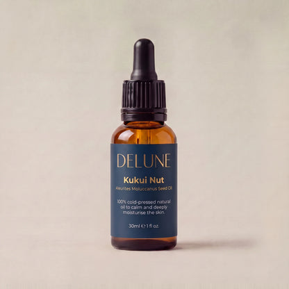 Delune Kukui Nut Oil, 30ml dropper bottle